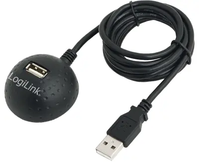 LogiLink USB kabel USB 2.0 USB-A vtičnica\, USB-A vtič 1.50 m   CU0013B