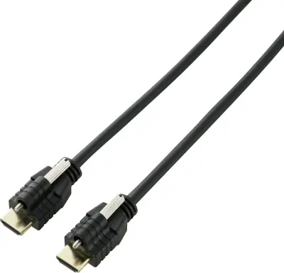 SpeaKa Professional HDMI kabel HDMI-A vtič, HDMI-A vtič 5 m črna SP-9784192 4K UHD, avdio povratni kanal, pozlačeni konektorji, lahko se privije HDMI