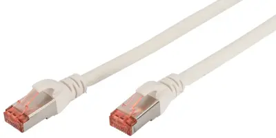 Digitus DK-1644-100/B RJ45 omrežni kabel CAT6 S/FTP 10 m modra pletena zaščita, brez halogena, ognjevaren, zaščita iz folije, zaščiten, zviti pari 1 k