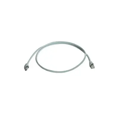 Telegärtner L00004A0054 RJ45 omrežni kabel CAT6a S/FTP 7.5 m siva ognjevaren, z zaščitnim zapornim zatičem, dvojno zaščiten, dvojno oklopljen, brez ha