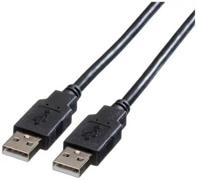 Roline USB kabel USB 2.0 USB-A vtič 4.50 m črna zaščiten 11.02.8945