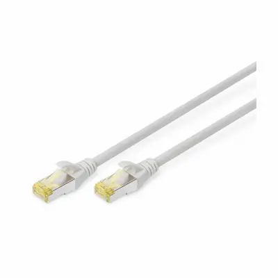 Digitus DK-1644-A-300 RJ45 omrežni kabel CAT6a S/FTP 30 m siva brez halogena, zviti pari, z zaščitnim zapornim zatičem, ognjevaren 1 kos