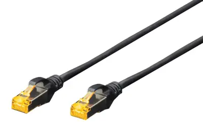 Digitus DK-1644-A-020 RJ45 omrežni kabel CAT6a S/FTP 2 m siva brez halogena, zviti pari, z zaščitnim zapornim zatičem, ognjevaren 1 kos
