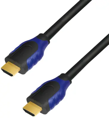 LogiLink HDMI priključni kabel HDMI-A  vtič\, HDMI-A  vtič 1.00 m črna CH0061 #####4K UHD\, avdio povratni kanal\, pozlačeni konektorji HDMI kabel