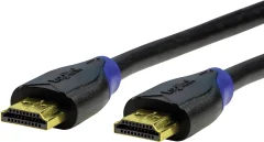 LogiLink HDMI priključni kabel HDMI-A  vtič\, HDMI-A  vtič 1.00 m črna CH0061 avdio povratni kanal\, Ultra HD (4k) HDMI z Ethernetom\, pozlačeni konektorji HDMI kabel