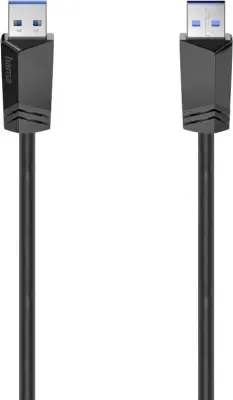 Hama USB kabel USB 3.2 gen. 1 (USB 3.0) USB-A vtič 1.50 m črna  00200624