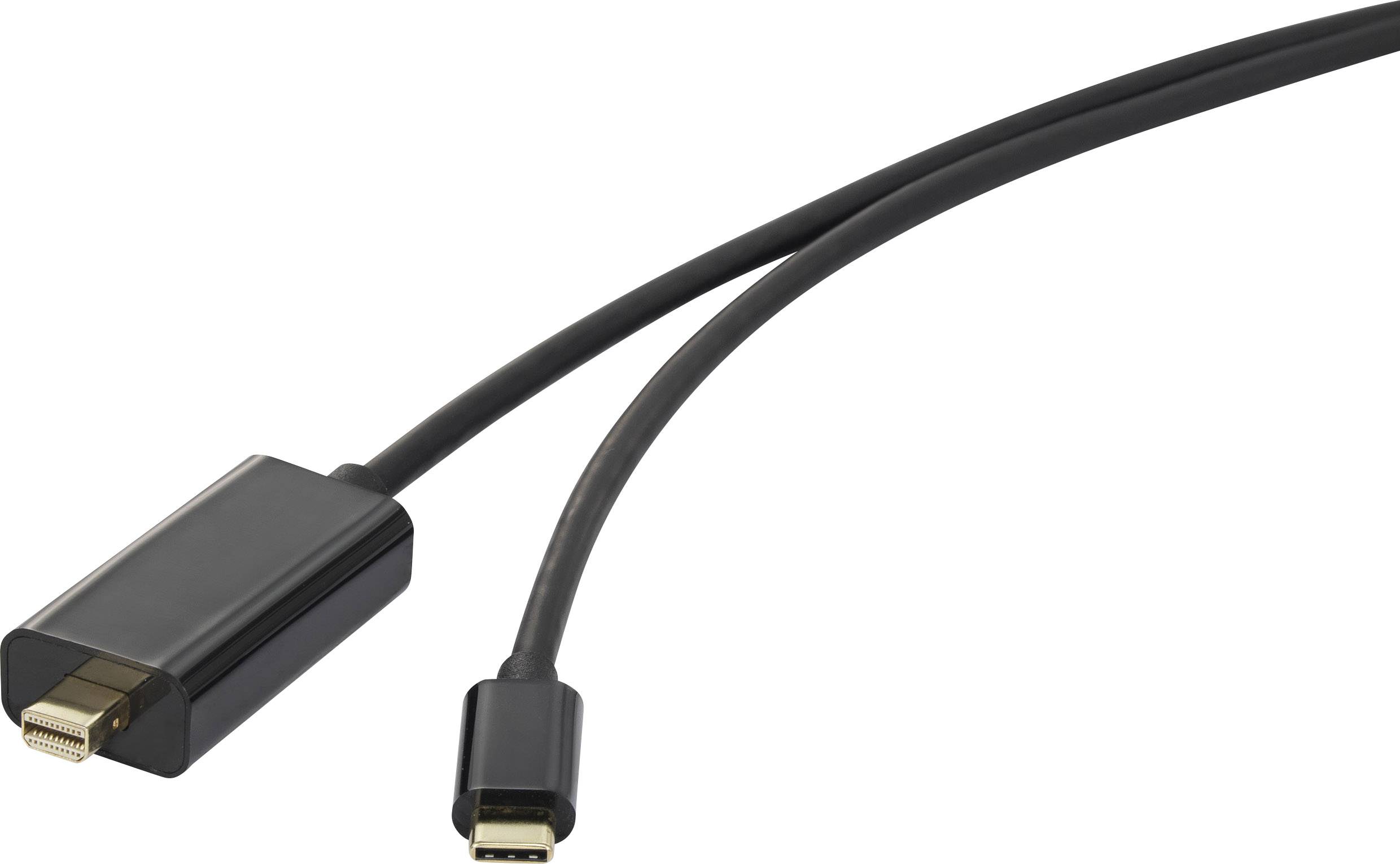 Renkforce USB-C® / Mini-DisplayPort adapterski kabel USB-C® vtič\, mini ...