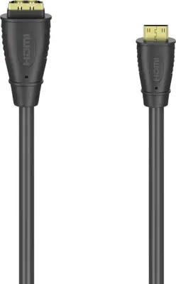 Hama 00205167 HDMI adapterski kabel [1x ženski konektor HDMI - 1x mini-HDMI vtič] črna  10 cm