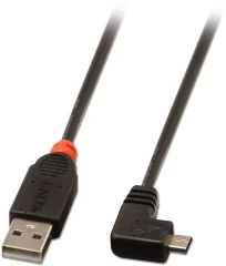 LINDY USB kabel USB 2.0 USB-A vtič\, USB-mikro-B vtič 0.50 m črna  31975