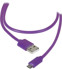 Vivanco USB kabel USB 2.0 USB-A vtič\, USB-mikro-B vtič 1.20 m lila  36255