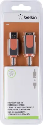 Belkin USB kabel USB 2.0 USB-A vtič\, USB-A vtičnica 1.80 m siva  CU1100cp1.8M-P