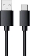 RealPower USB kabel USB 2.0 USB-A vtič\, USB-C® vtič 0.60 m črna  255650