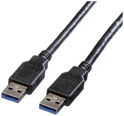 Roline USB kabel USB 3.2 gen. 1 (USB 3.0) USB-A vtič 3.00 m črna zaščiten 11.02.8971