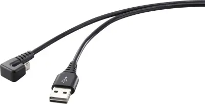 Renkforce USB kabel USB 2.0 USB-A vtič\, USB-mikro-B vtič 1.00 m črna  RF-4598342