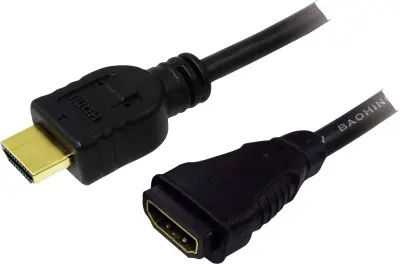 LogiLink HDMI podaljšek HDMI-A  vtič\, HDMI-A  vtičnica 1.00 m črna CH0059 #####4K UHD HDMI kabel