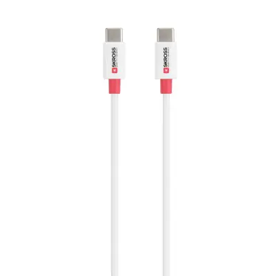 Skross USB kabel USB 2.0 USB-C® vtič\, USB-C® vtič 2.00 m bela okrogel SKCA0009C-C200CN
