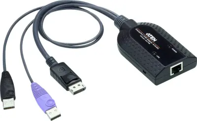 ATEN KVM adapterski kabel [1x moški konektor USB 2.0 tipa A\, moški konektor DisplayPort - 1x RJ45 vtičnica]