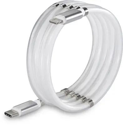 Renkforce USB kabel USB 2.0 USB-C® vtič\, Apple Lightning vtič  2.00 m bela  TO-6886782