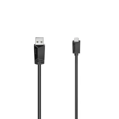 Hama USB kabel USB 2.0 USB-mikro-B vtič\, USB-A vtič 1.50 m črna  00200608