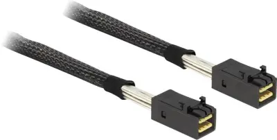 Delock trdi disk kabel [1x moški konektor mini SAS (SFF-8087) - 1x moški konektor mini SAS (SFF-8087)] 0.5 m črna kabel za trdi disk [1x mini SAS vtič
