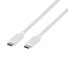 Vivanco USB kabel  USB-C® vtič\, USB-C® vtič 1.00 m bela  63088