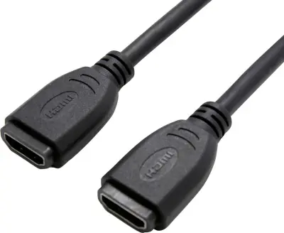 Value HDMI podaljšek HDMI-A  vtičnica\, HDMI-A  vtičnica 0.20 m črna 12.99.3123  HDMI kabel