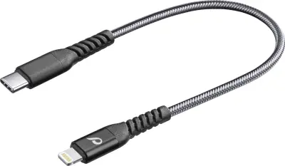 Cellularline USB kabel USB 2.0 USB-C® vtič\, Apple Lightning vtič  0.15 m črna  TETRACABC2LMFI15CK