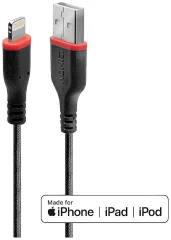LINDY USB kabel USB 2.0 Apple Lightning vtič \, USB-A vtič 1.00 m črna  31291
