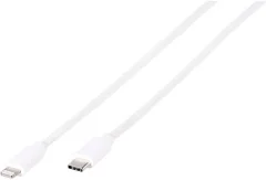 Vivanco USB kabel USB 2.0 USB-C® vtič\, Apple Lightning vtič  1.00 m bela  45281