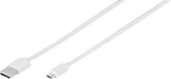 Vivanco USB kabel USB 2.0 USB-A vtič\, USB-mikro-B vtič 1.00 m bela  35816