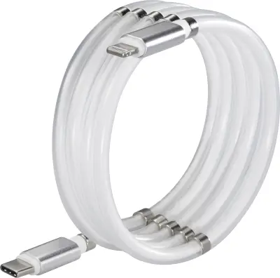 Renkforce USB kabel USB 2.0 USB-C® vtič\, Apple Lightning vtič  1.00 m bela  TO-6886779