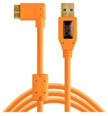 Tether Tools USB kabel  USB-A vtič\, USB-mikro-B 3.0 vtič  4.60 m oranžna 90° kotni desno CU61RT15-ORG