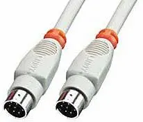 LINDY serijski priključni kabel [1x moški konektor mini DIN - 1x moški konektor mini DIN] 2.00 m siva