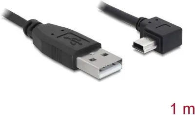 Delock USB kabel USB 2.0 USB-A vtič\, USB-mini-B vtič 1.00 m črna  82681