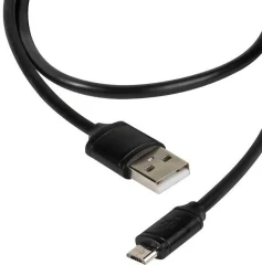 Vivanco USB kabel USB 2.0 USB-A vtič\, USB-mikro-B vtič 1.20 m črna  36251