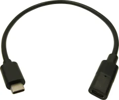 Cliff USB kabel  USB-C® vtičnica \, USB-C® vtič 0.30 m črna  FCR72000