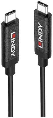 LINDY USB kabel USB 3.2 gen. 2 (USB 3.1 gen. 2) USB-C® vtič\, USB-C® vtič 5.00 m črna  43308