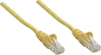 Intellinet 739870 RJ45 omrežni kabel\, Patch kabel CAT 6 S/FTP 1.50 m rumena zaščita iz folije\, pletena zaščita\, brez halogena 1 kos