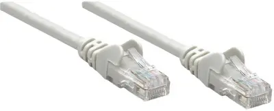 Intellinet 737289 RJ45 omrežni kabel\, Patch kabel CAT 6 S/FTP 50.00 m siva zaščita iz folije\, pletena zaščita\, brez halogena 1 kos