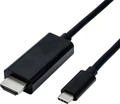 Roline USB-C® / HDMI adapterski kabel USB-C® vtič\, HDMI-A  vtič 5.00 m črna 11.04.5843  USB-C®-Display kabel