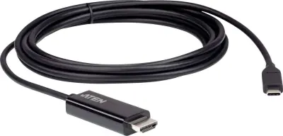 ATEN USB-C® / HDMI adapterski kabel USB-C® vtič\, HDMI-A  vtič 2.70 m črna UC3238  USB-C®-Display kabel