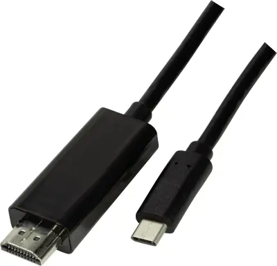 LogiLink USB-C® / HDMI adapterski kabel USB-C® vtič\, HDMI-A  vtič 3.00 m črna UA0330  USB-C®-Display kabel