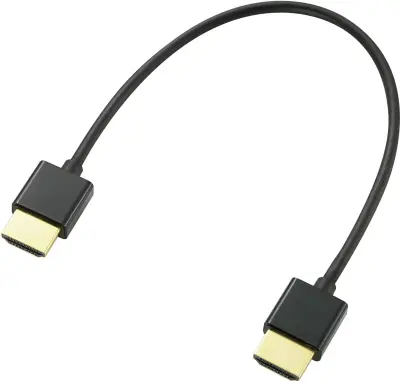 SpeaKa Professional HDMI kabel HDMI-A vtič, HDMI-A vtič 0.2 m črna SP-9076308 4K UHD, avdio povratni kanal, pozlačeni konektorji HDMI kabel