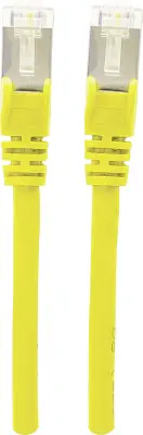 Intellinet 737104 RJ45 omrežni kabel\, Patch kabel CAT 6a S/FTP 20.00 m rumena zaščita iz folije\, pletena zaščita\, brez halogena 1 kos