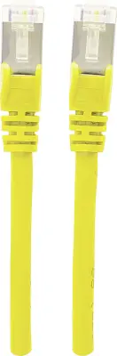 Intellinet 740746 RJ45 omrežni kabel\, Patch kabel CAT 6a S/FTP 10.00 m rumena zaščita iz folije\, pletena zaščita\, zaščiten\, brez halogena 1 kos