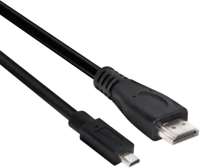 club3D HDMI priključni kabel HDMI-mikro-D  vtič\, HDMI-A  vtič 1.00 m črna CAC-1351 #####4K UHD HDMI kabel