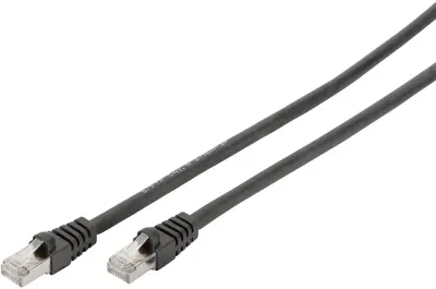 Digitus DB-160144-030-S RJ45 omrežni kabel\, Patch kabel CAT 6 S/FTP 3.00 m črna brez halogena\, zviti pari 1 kos