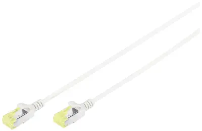Digitus DK-1624-A-005S RJ45 omrežni kabel\, Patch kabel CAT 6a U/FTP 0.50 m siva dvojno oklopljen\, prilagodljiv\, zaščiten 1 kos