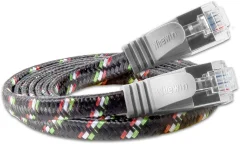 Slim Wirewin PKW-TOUGH-STP-K6 0.25 RJ45 omrežni kabel\, Patch kabel cat 6 U/FTP 0.25 m siva ploščati 1 kos