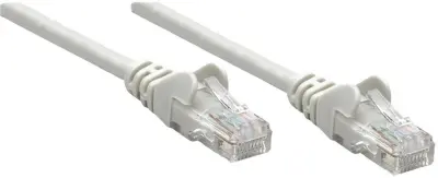 Intellinet 317092 RJ45 omrežni kabel\, Patch kabel CAT 6a S/FTP 0.50 m siva enojna zaščita\, skupna zaščita\, brez halogena 1 kos